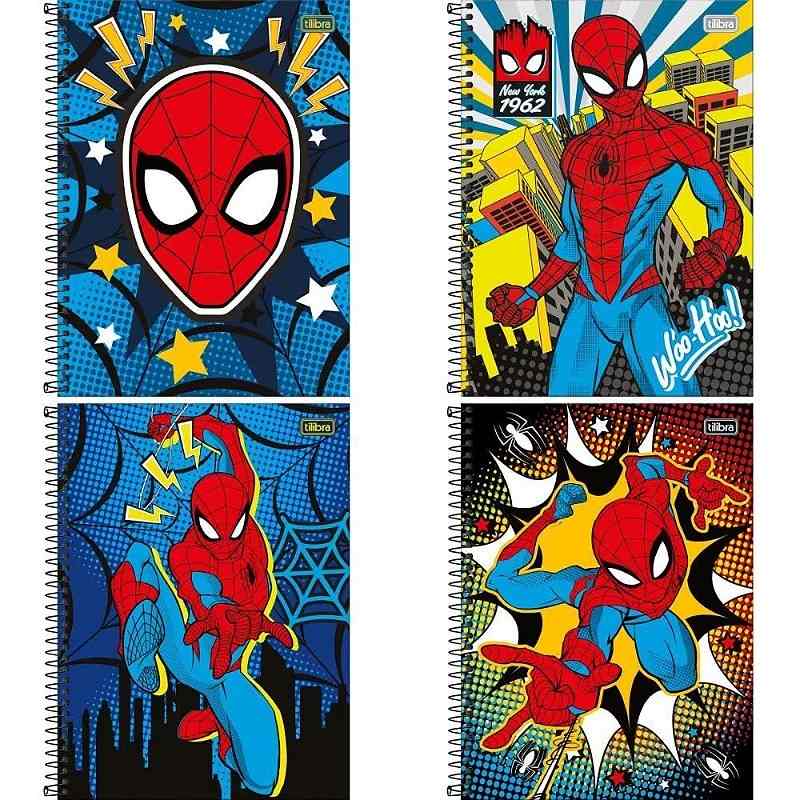 CADERNO 10X1 SPIDER MAN